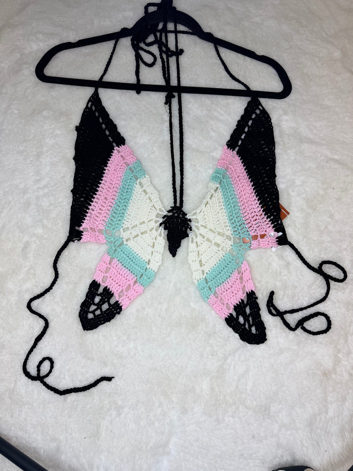 Crochet Butterfly Knit Top