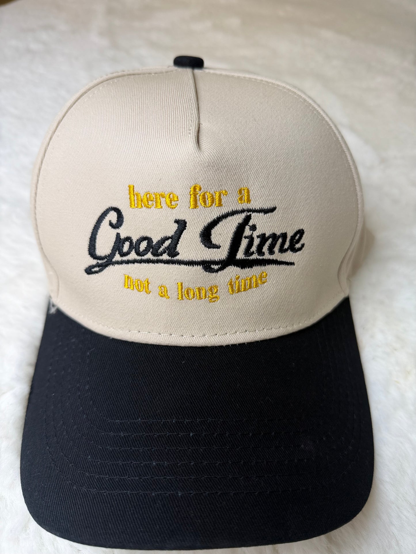 Good Time Embroidered Trucker Hat