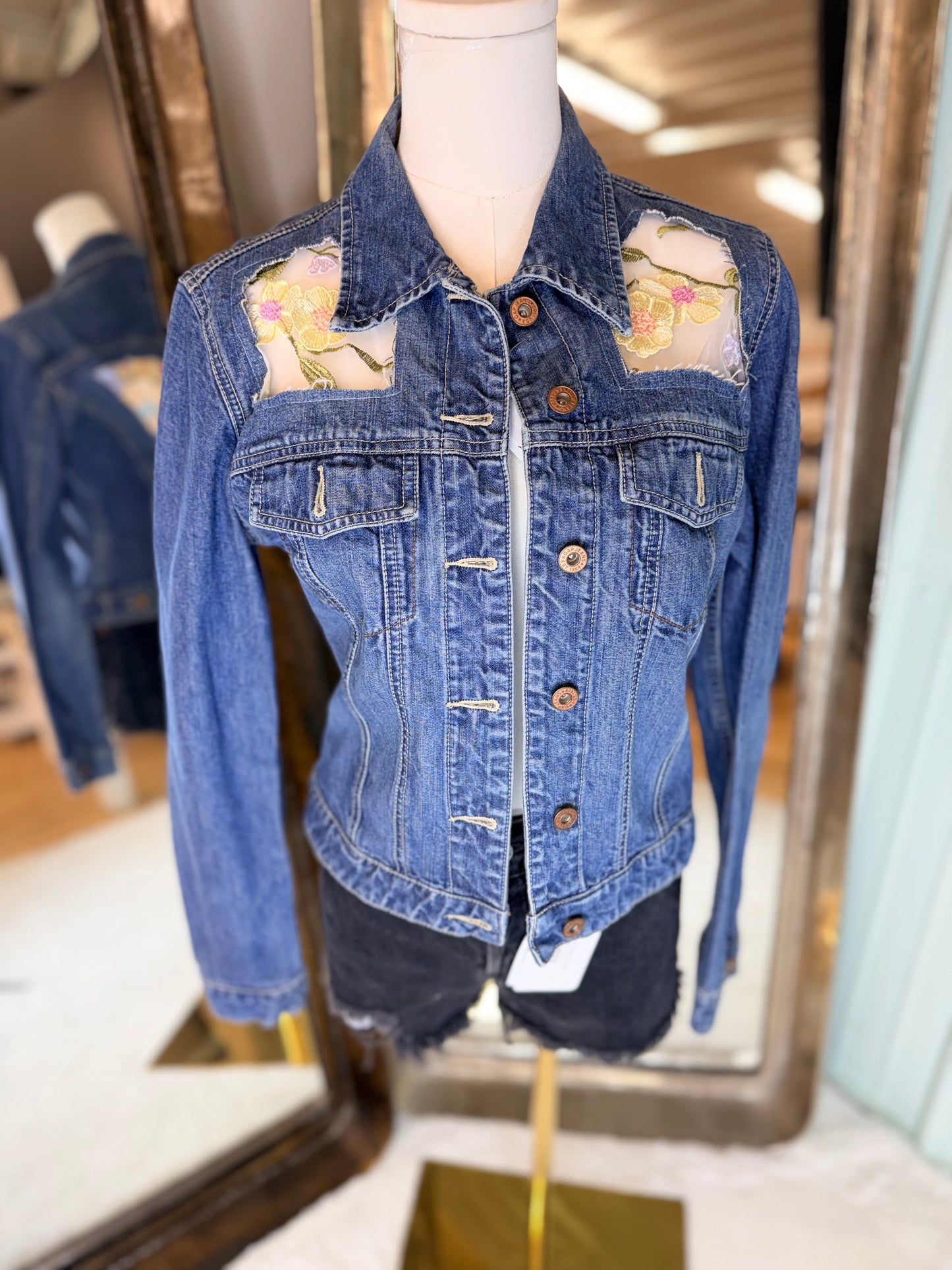 Lace Denim Jacket