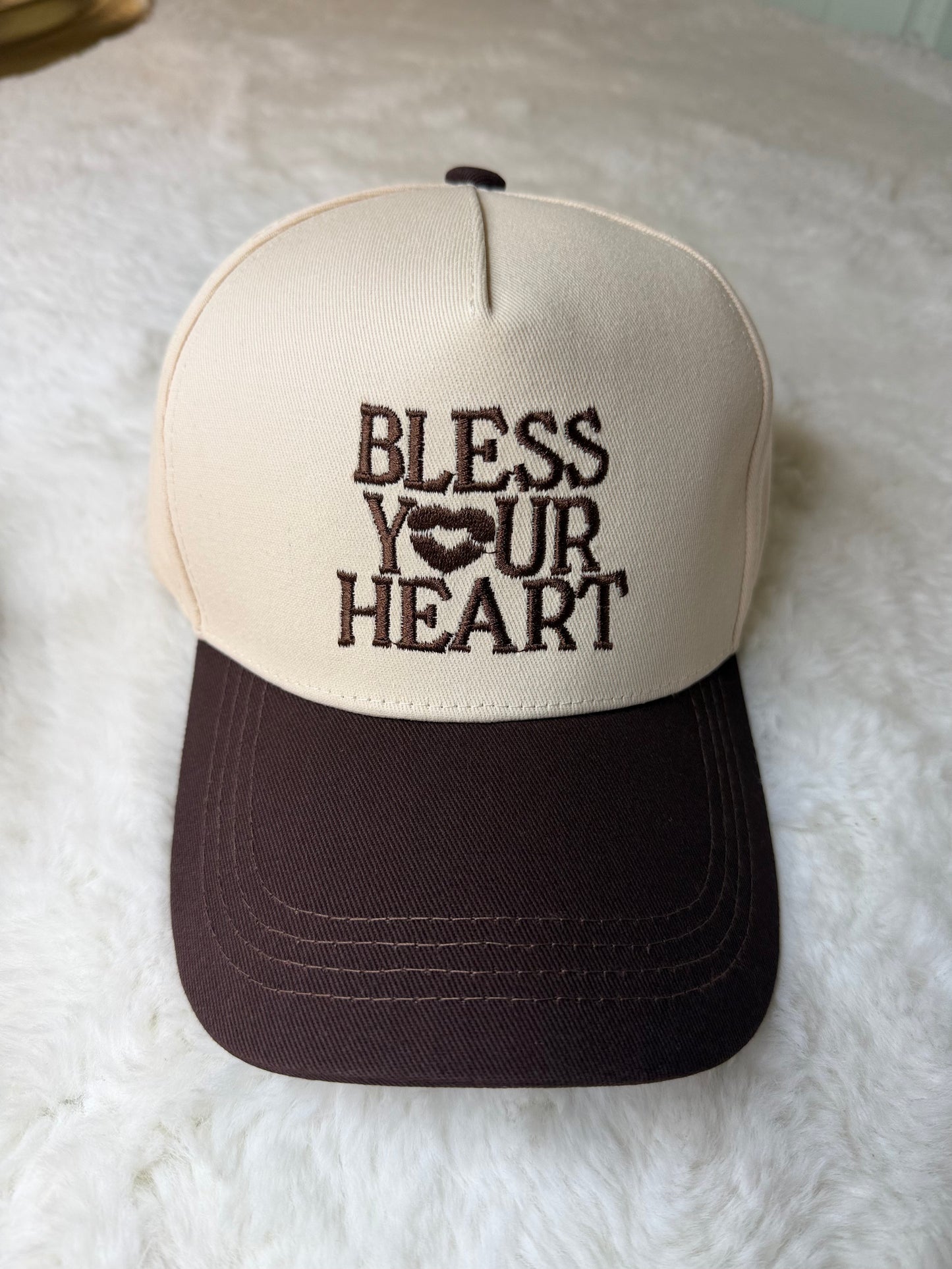 Bless Your Heart Embroidered Trucker Hat