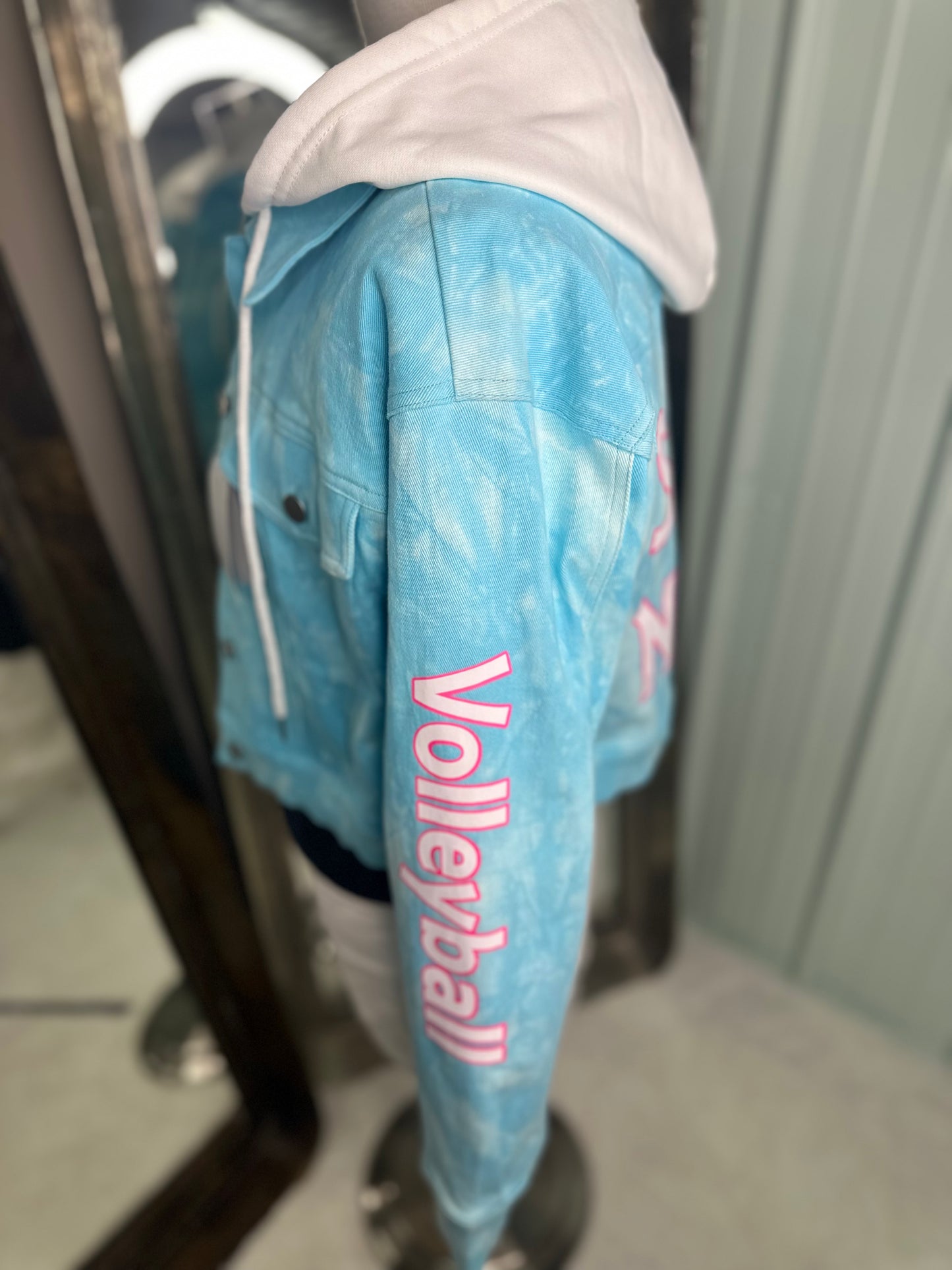 Blue Tie Dye Supernovas™ Denim Jacket
