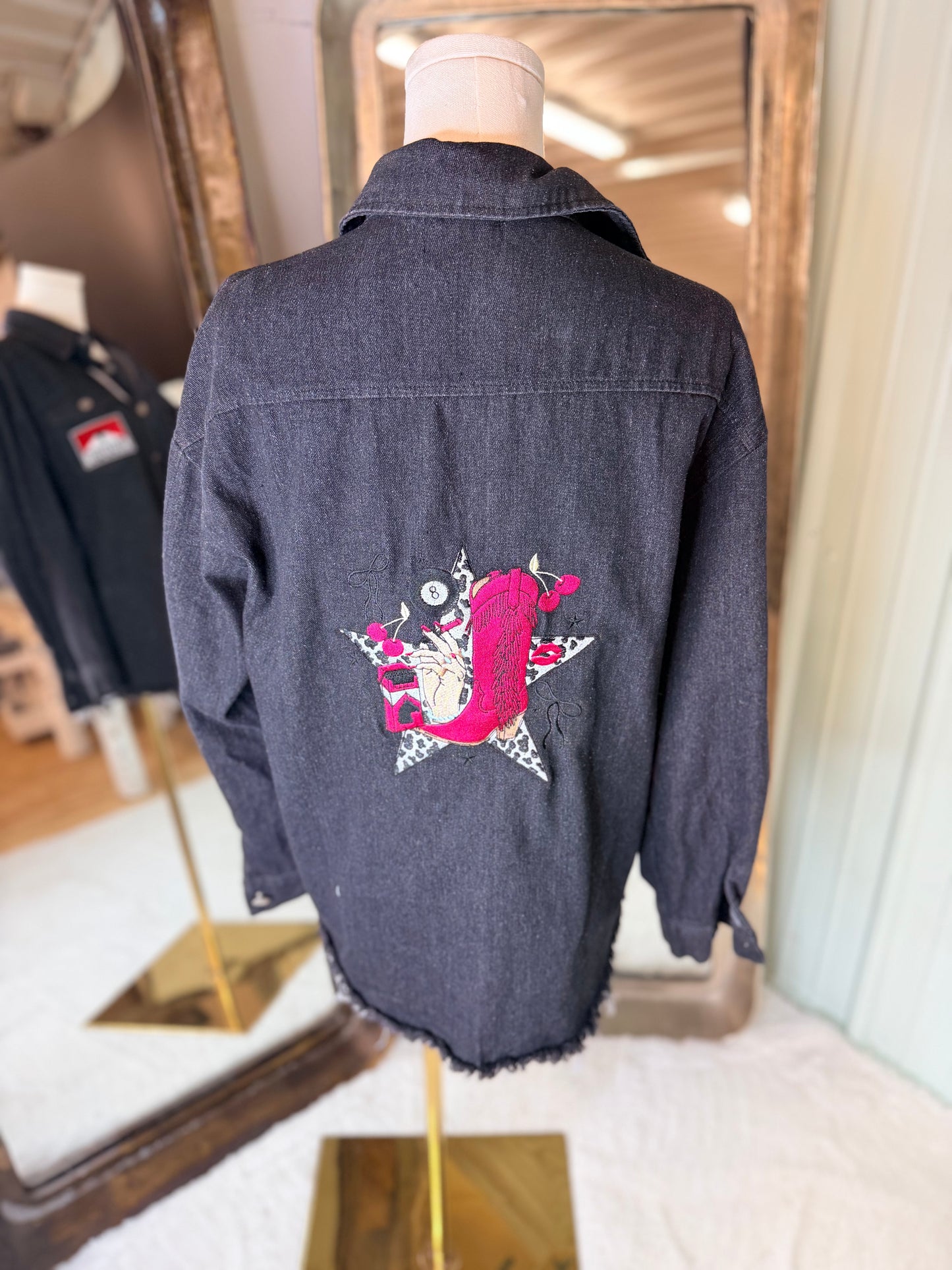 Western Denim Shacket