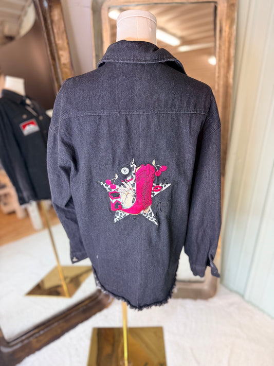 Western Denim Shacket