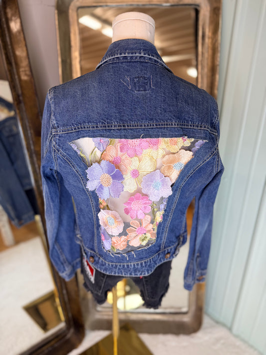 Lace Denim Jacket