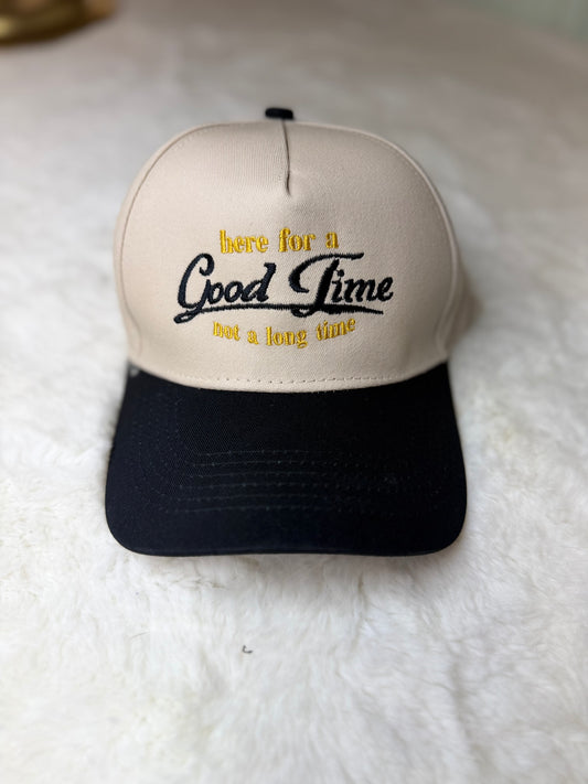 Good Time Embroidered Trucker Hat