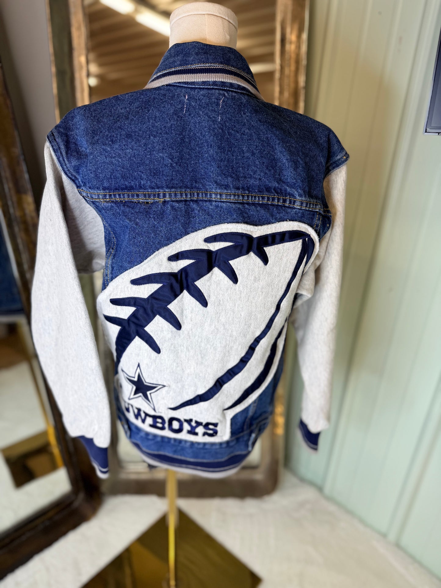 upcycled sweatshirt jacket