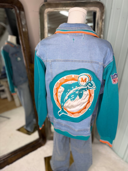 Upcycled Vintage Sweatshirt Jacket