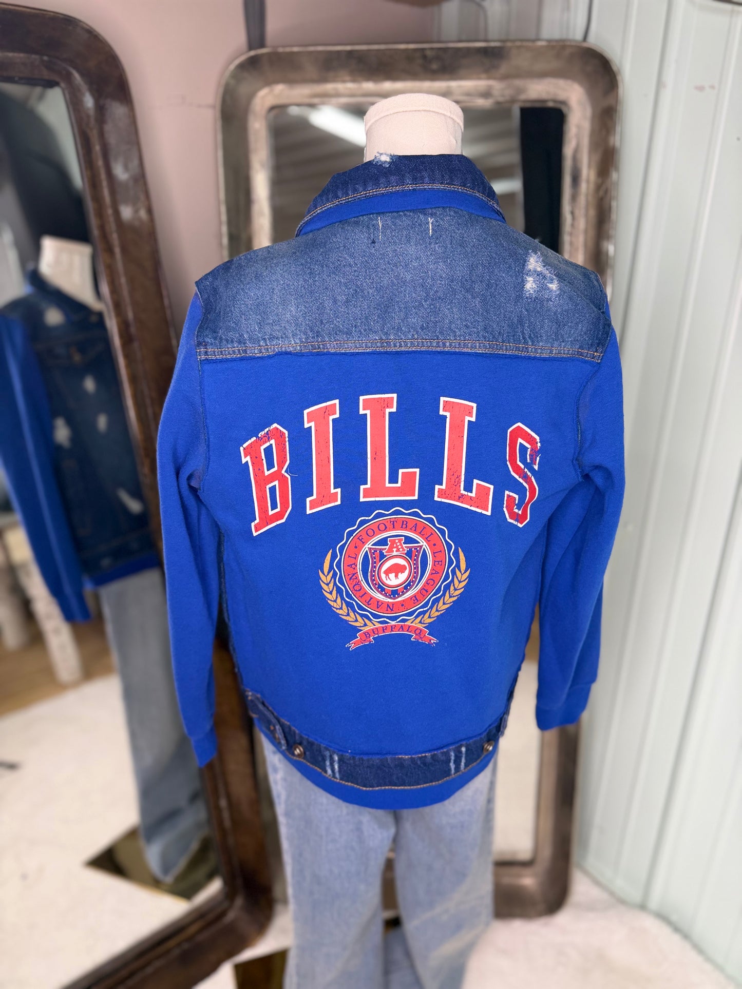 Upcycled Vintage Sweatshirt Jacket