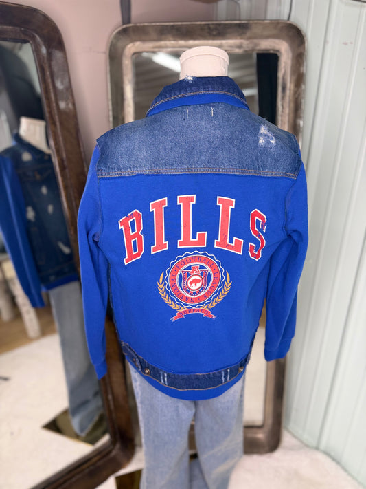 Upcycled Vintage Sweatshirt Jacket