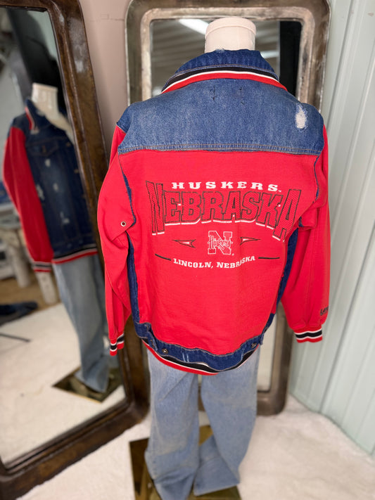 Upcycled Vintage sweatshirt Jacket