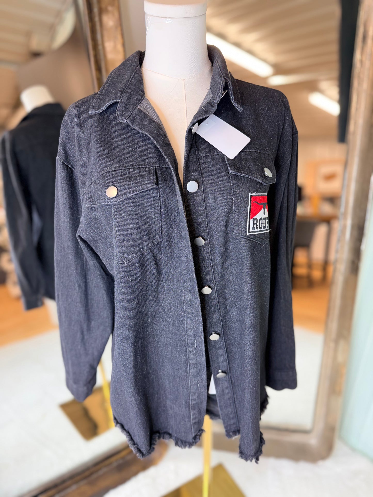 Western Denim Shacket