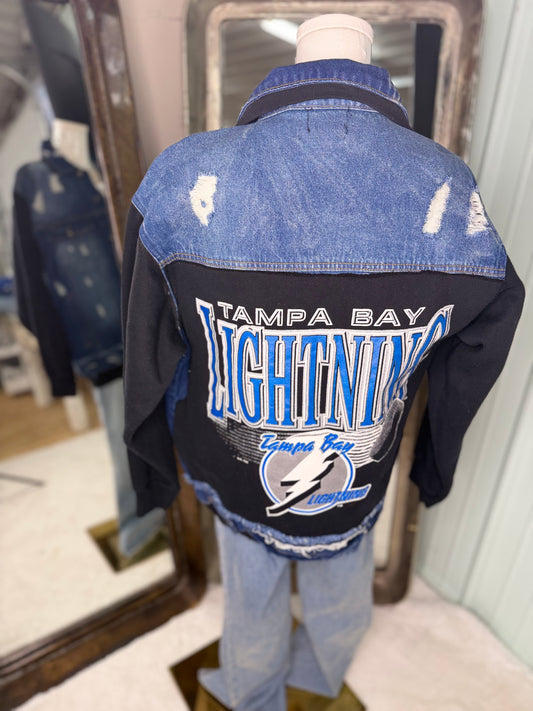 Upcycled Vintage Sweatshirt Jacket