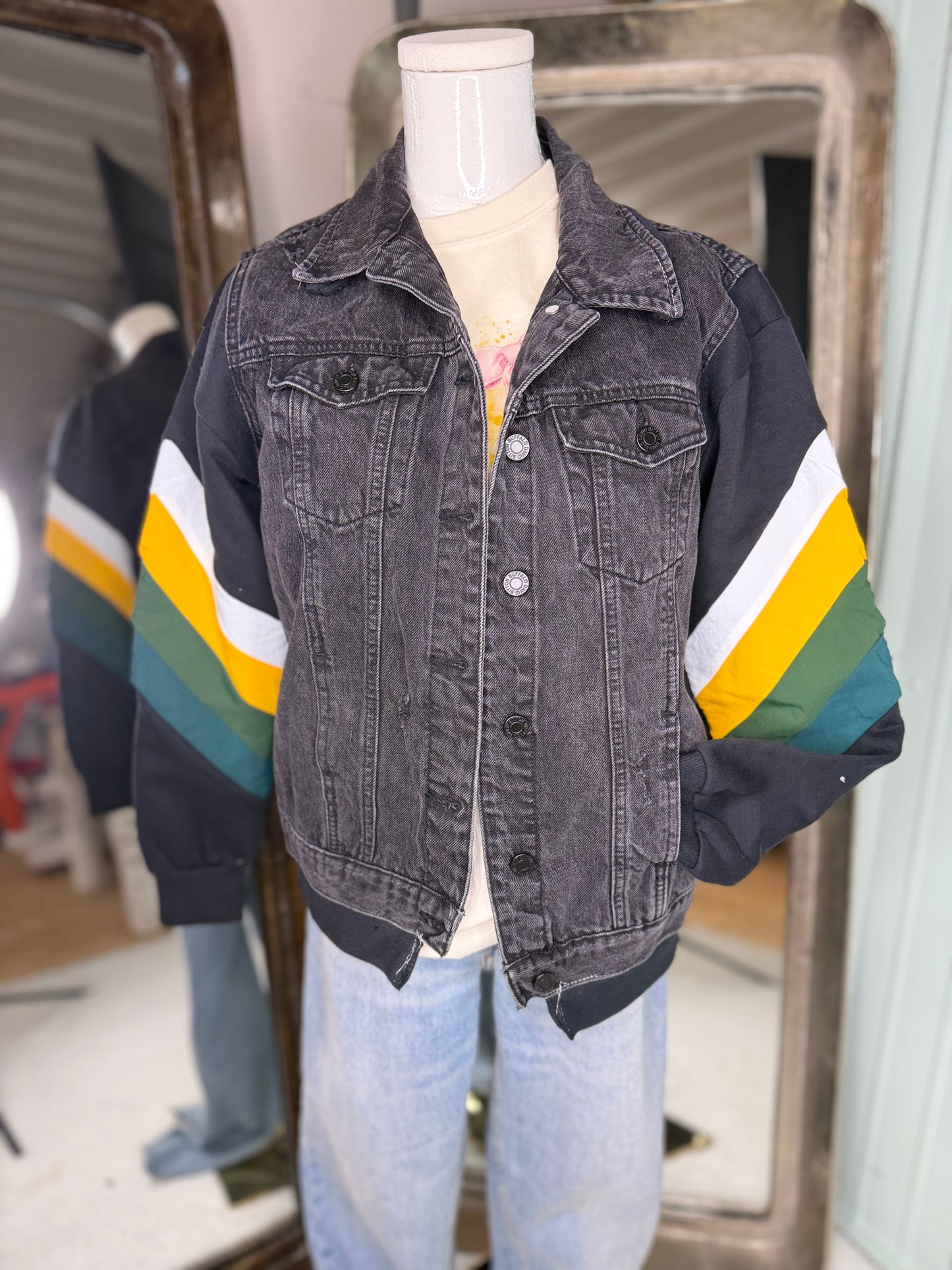 Upcycled Sweatshirt Jacket