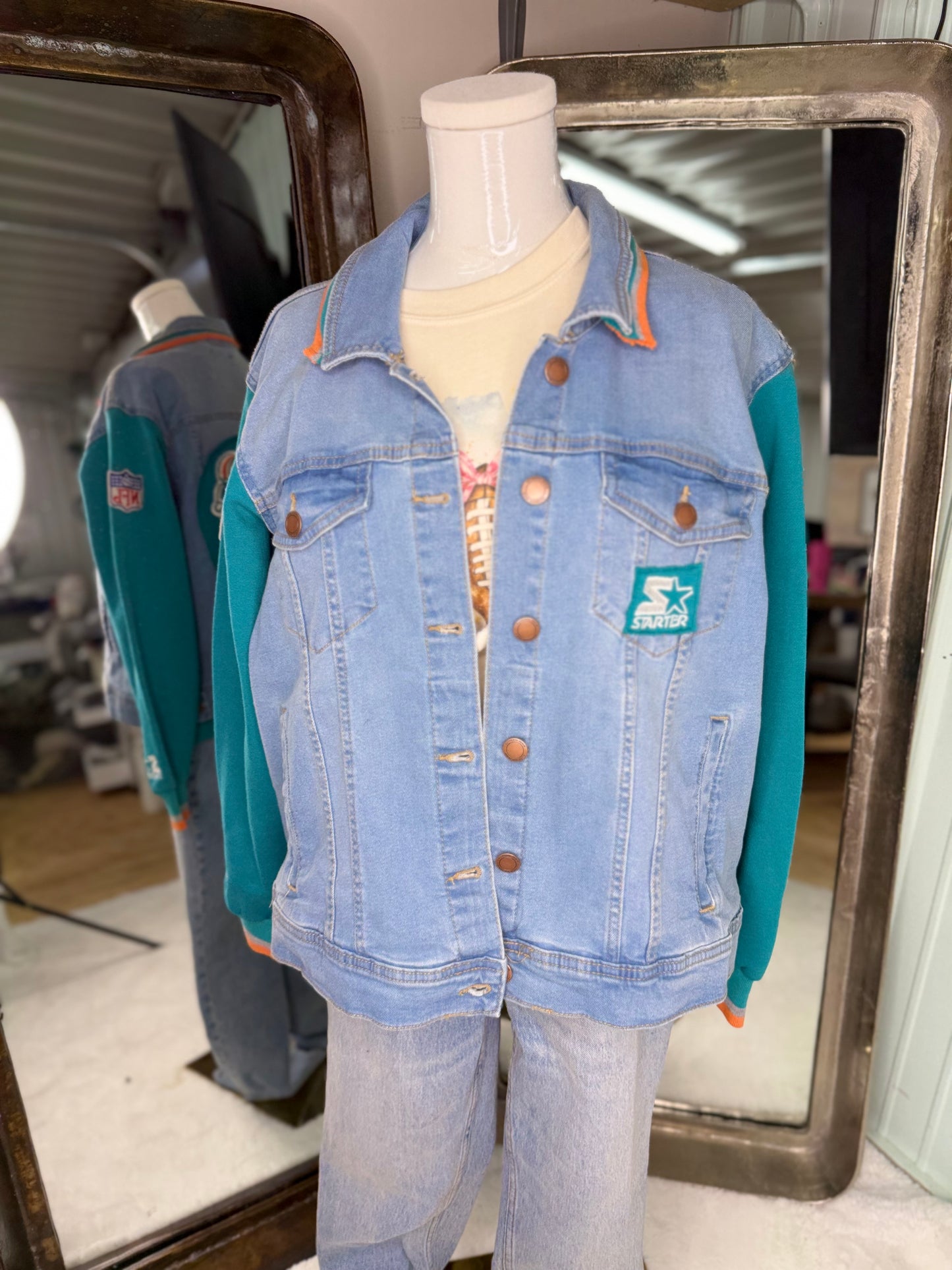 Upcycled Vintage Sweatshirt Jacket