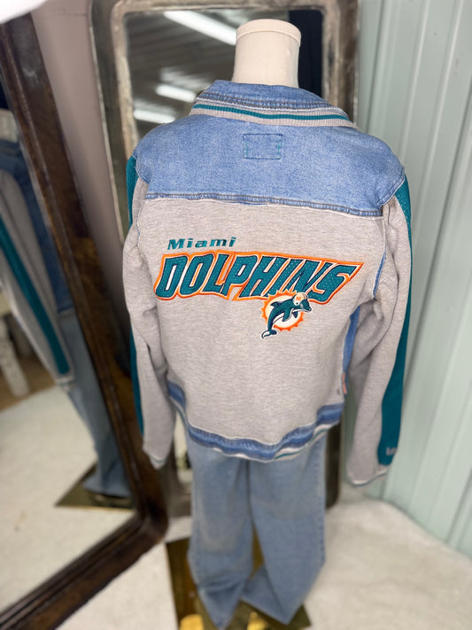 Upcycled Vintage Sweatshirt Jacket