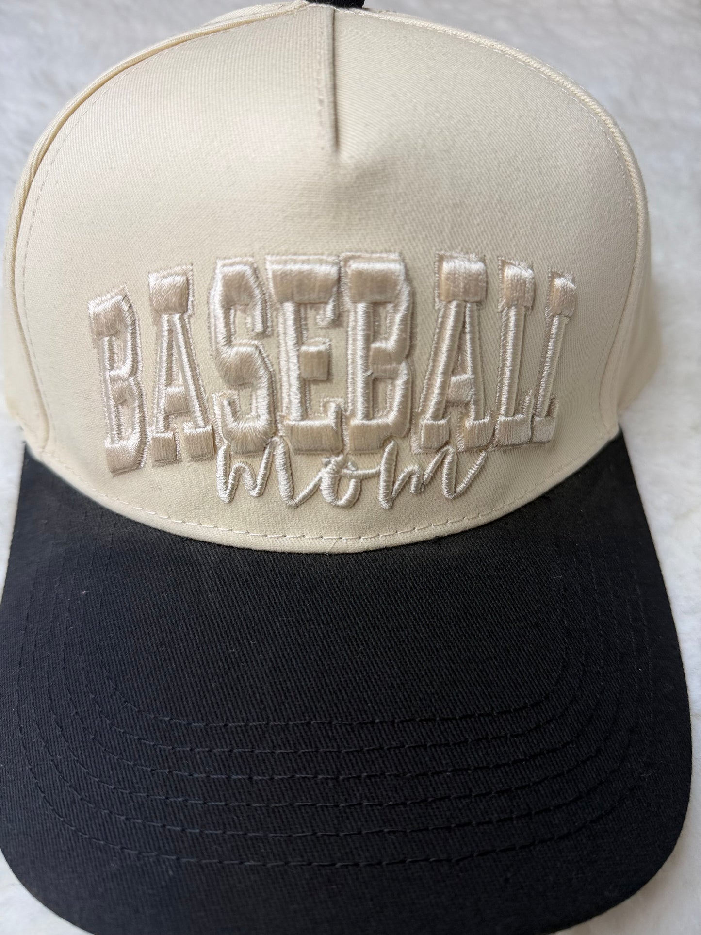 Baseball Mom Embroidered Trucker Hat