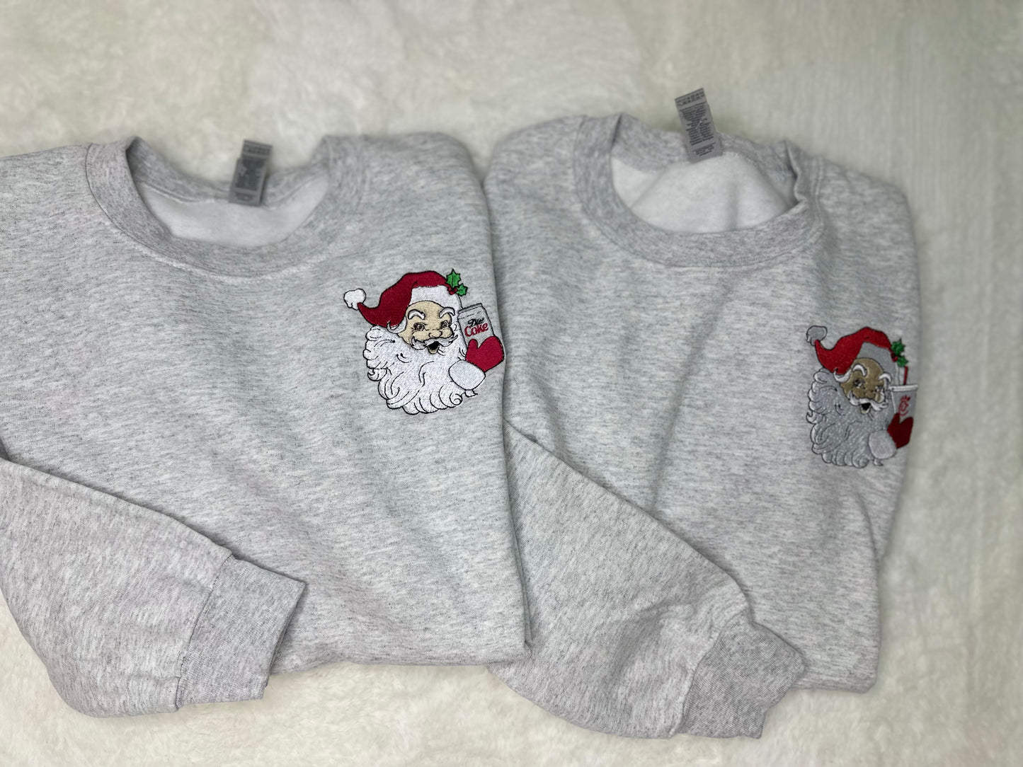 Embroidered Santa Chik Fil a Soda crew