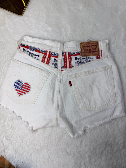 Upcycled beer shorts