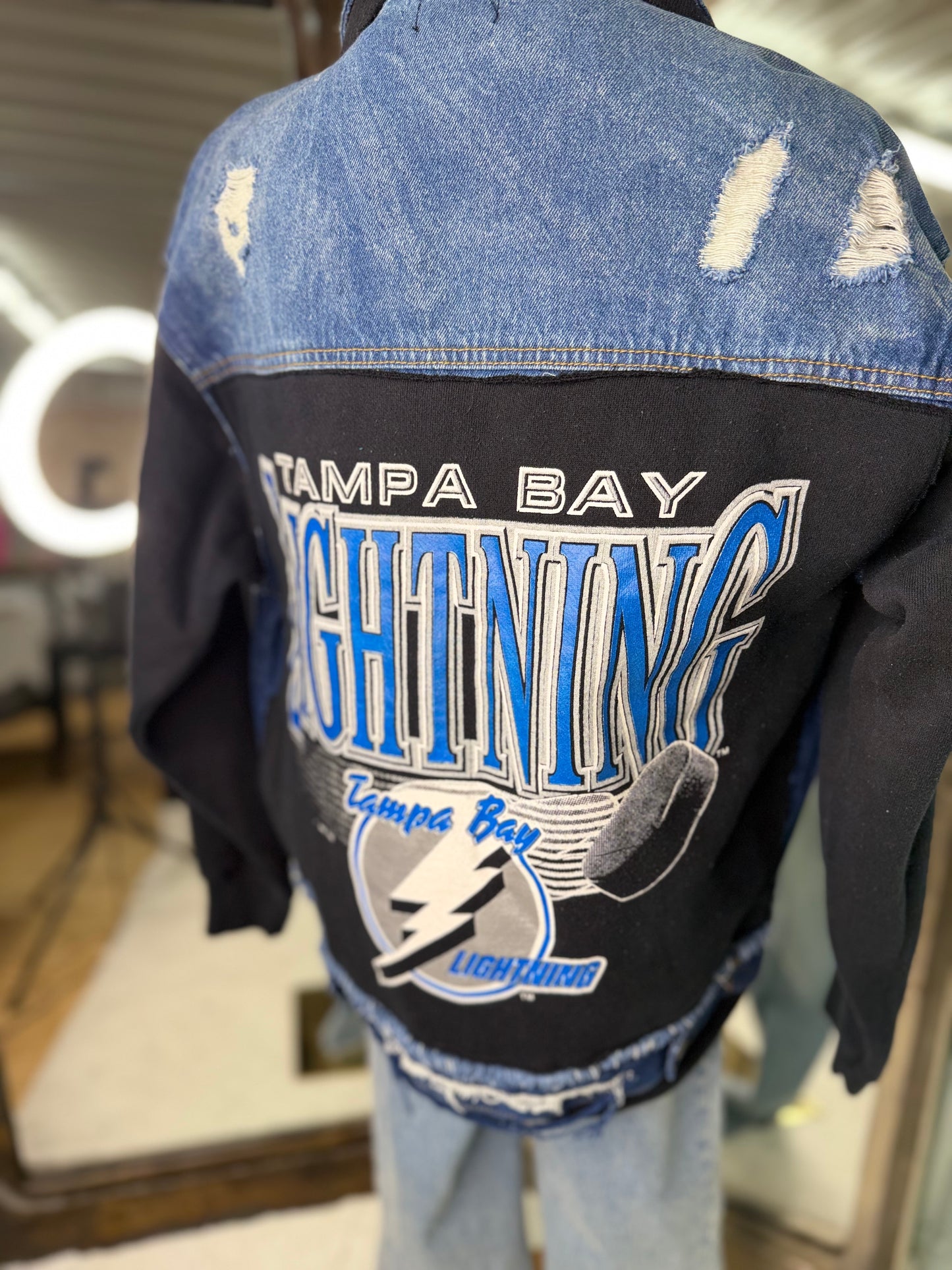 Upcycled Vintage Sweatshirt Jacket