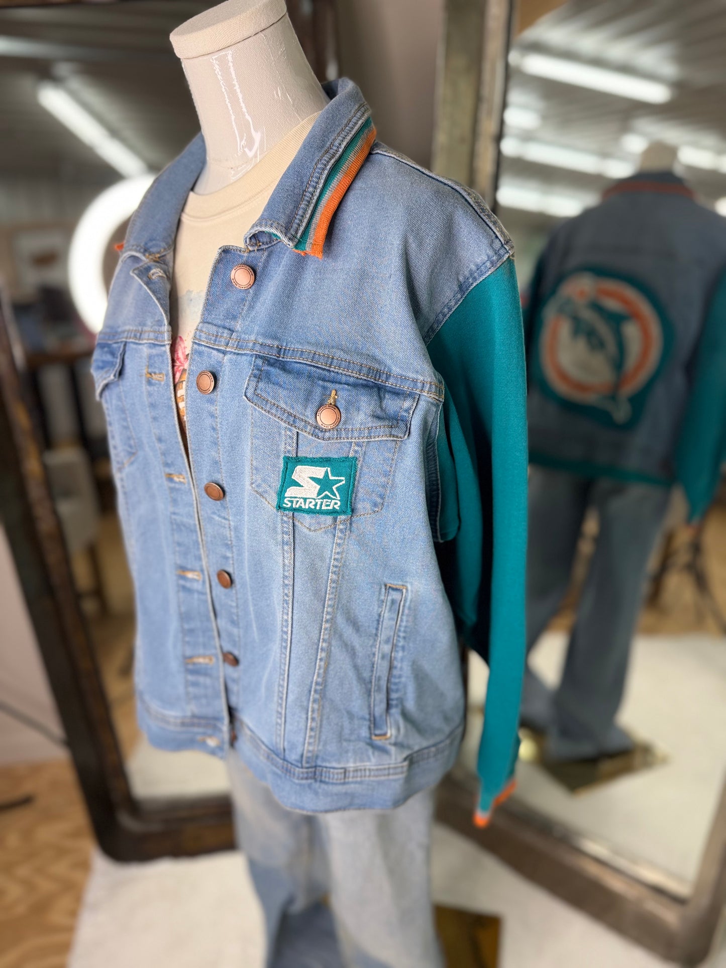 Upcycled Vintage Sweatshirt Jacket