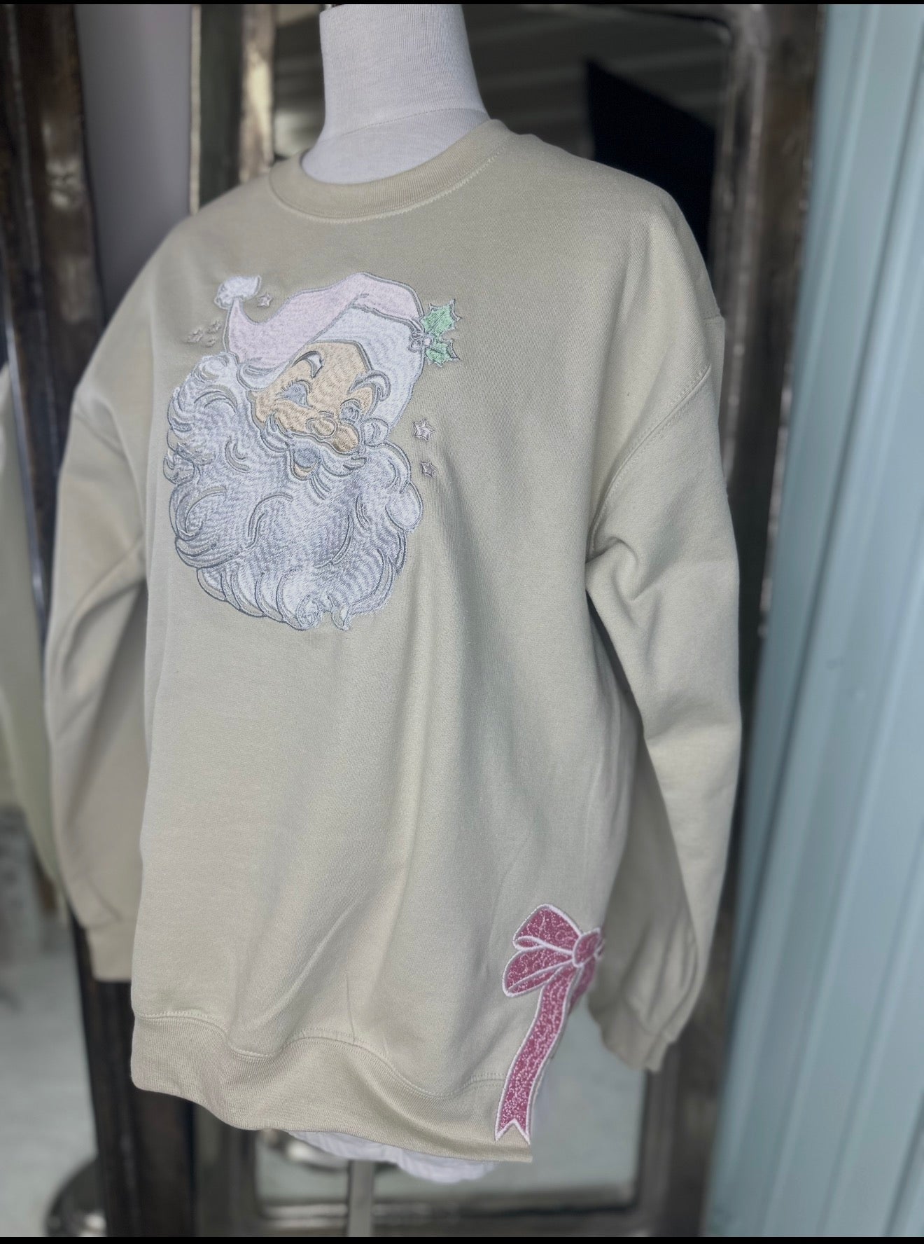 Embroidered Santa Crew