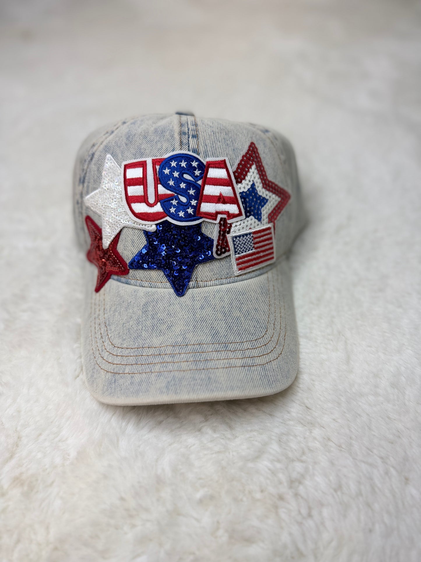 USA Patched hat