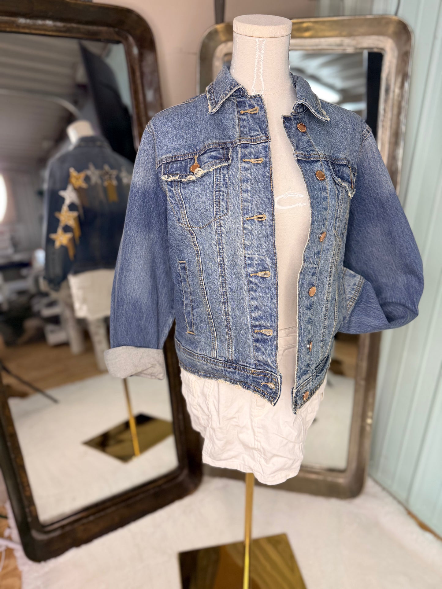 Crystal Star fringe jacket