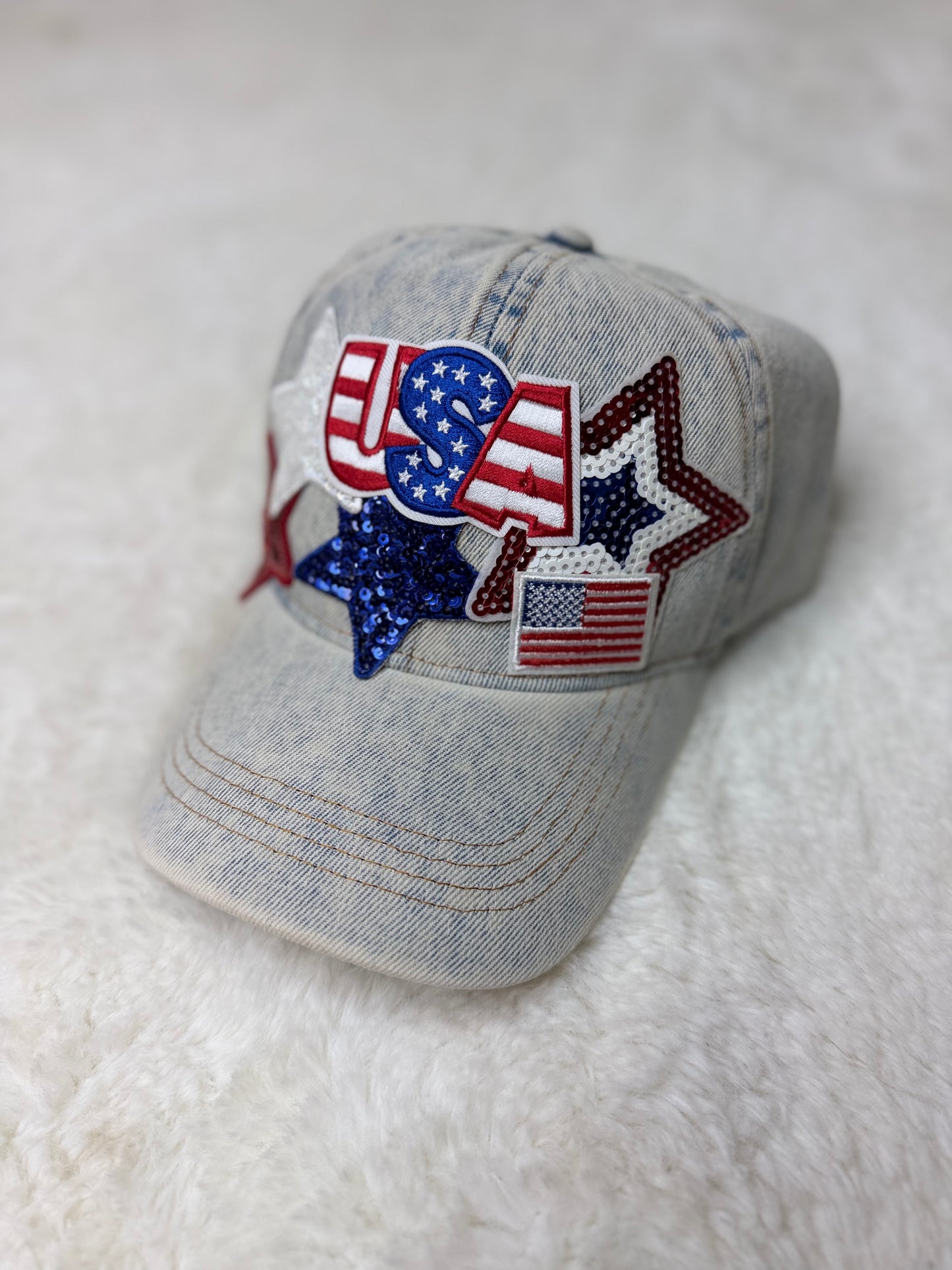USA Patched hat