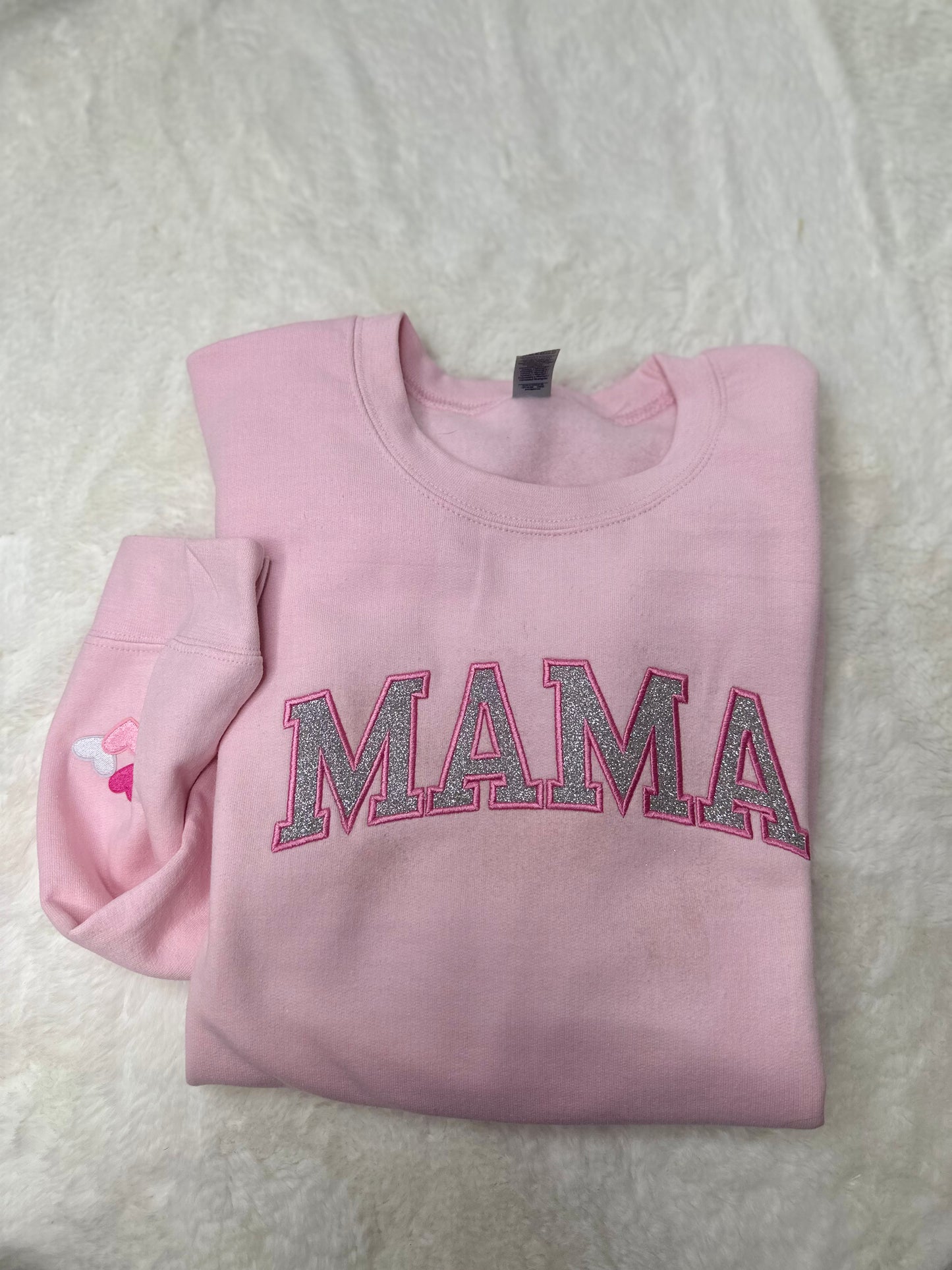 Mama Embroidered Crew