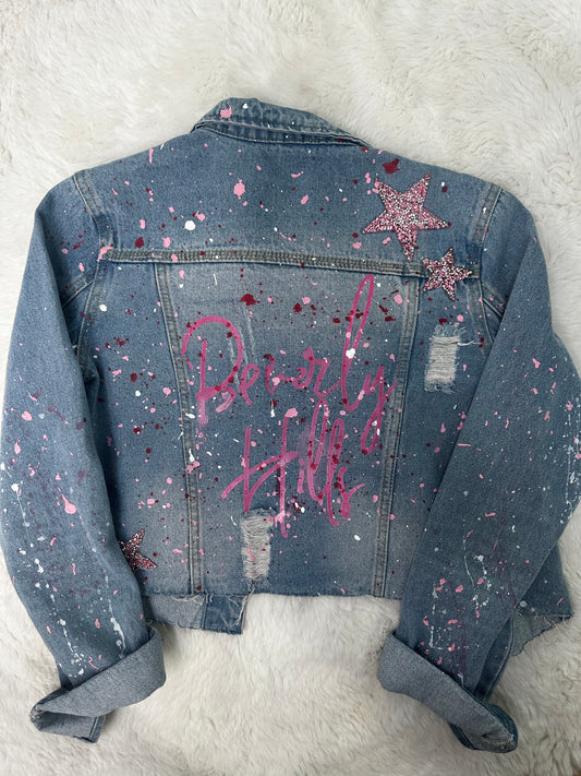 Beverly Hills Distressed Denim Jacket