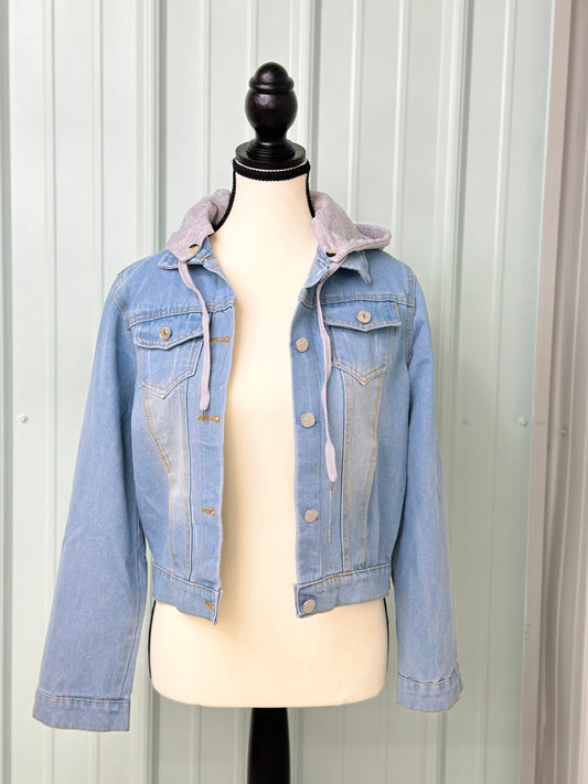 Hooded Denim Jacket