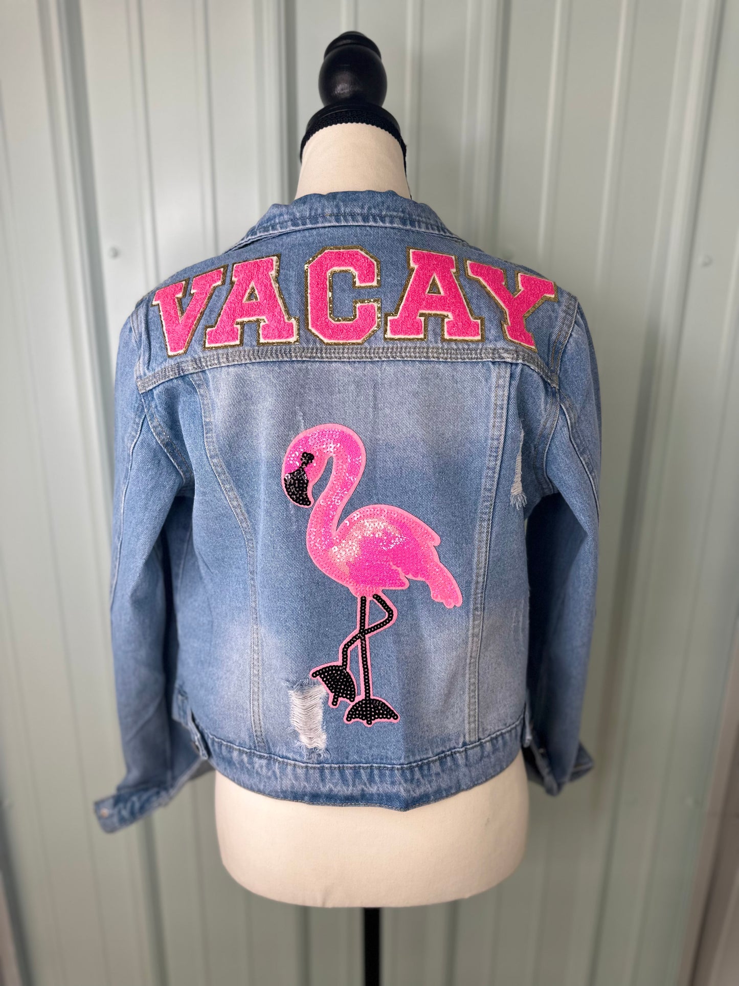 Vacation Distressed Denim Jacket