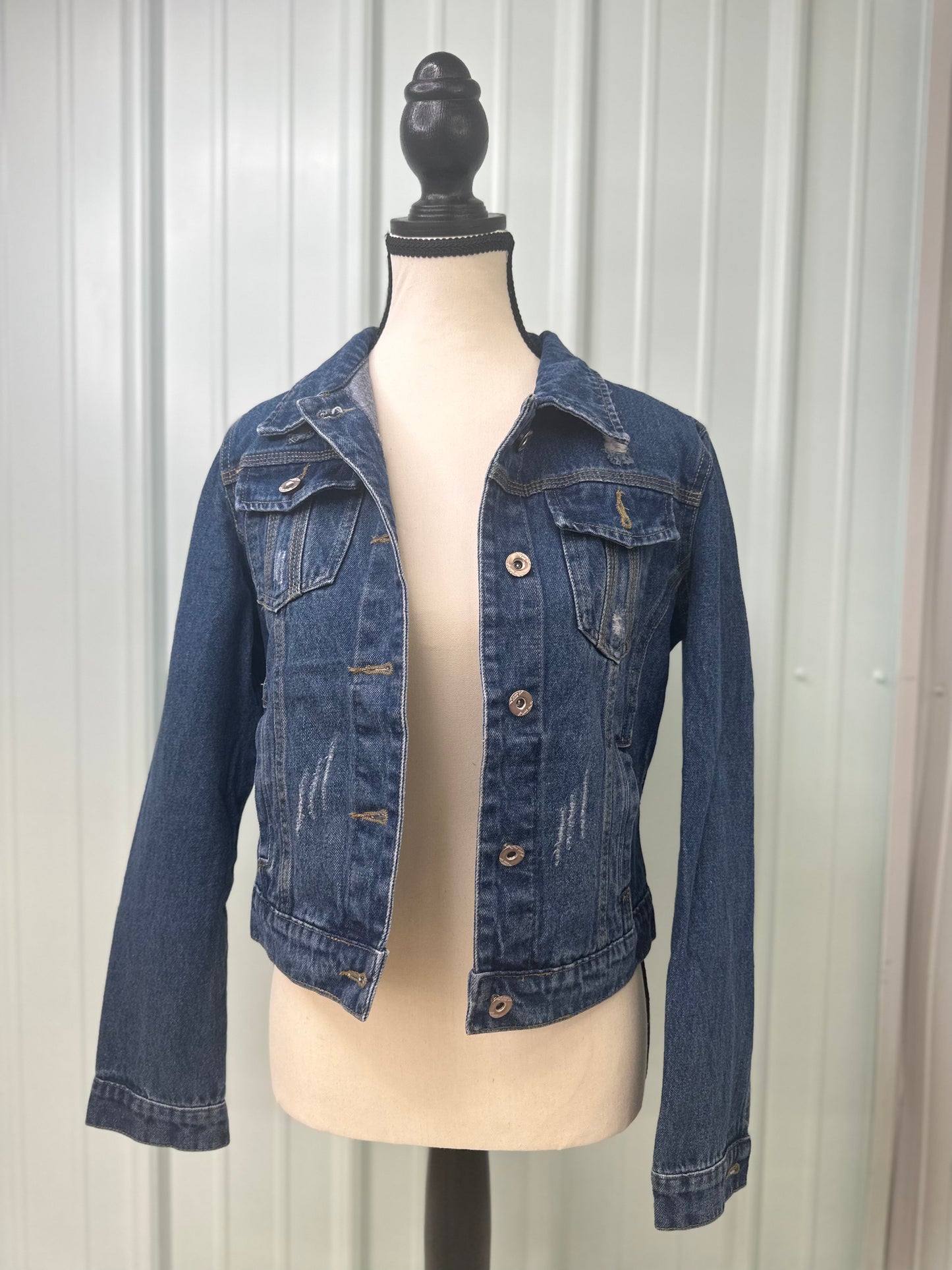 Women’s Distressed Patriotic Jacket