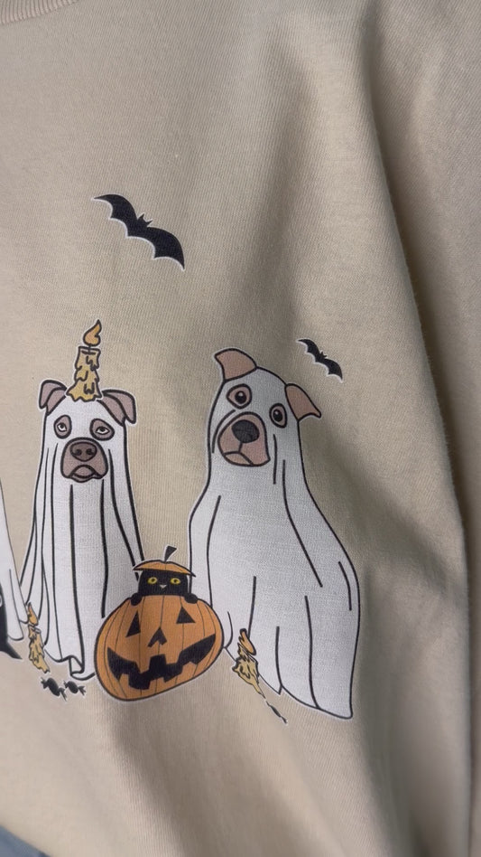 Halloween dog Ghost Tee